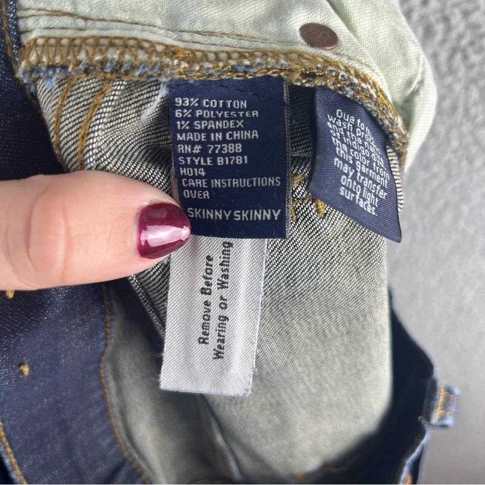 Madewell Women’s Skinny Skinny‎ Dark Wash Mid-Rise Cuffed Jeans Size 25 - Picture 6 of 14